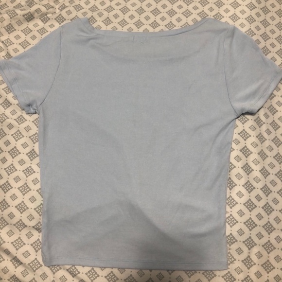 Size medium, Blue garage crop tee - Picture 2 of 3